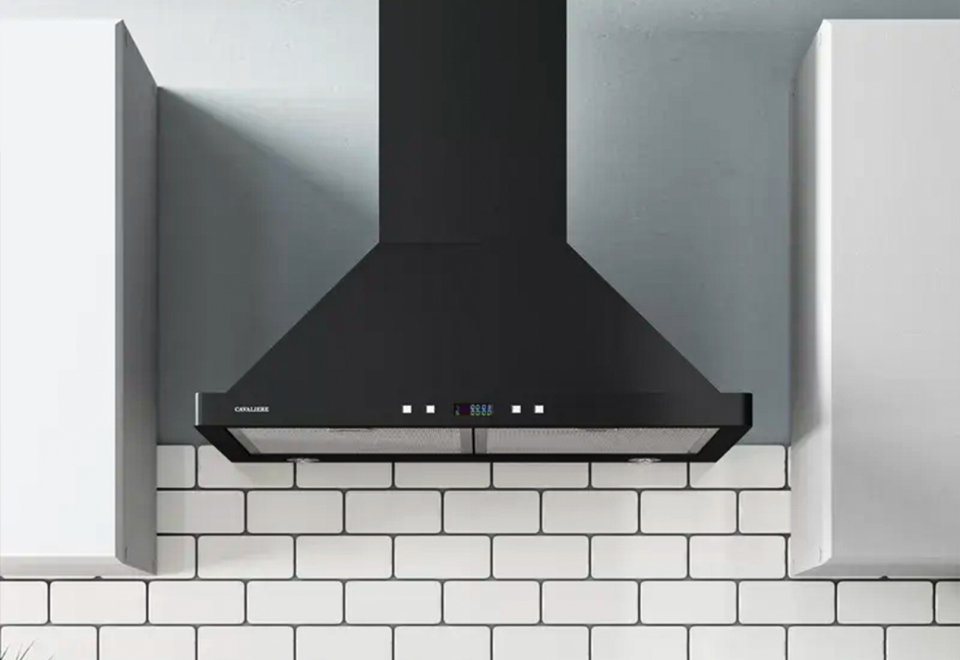 More Stylish With Matte Black Range Hood