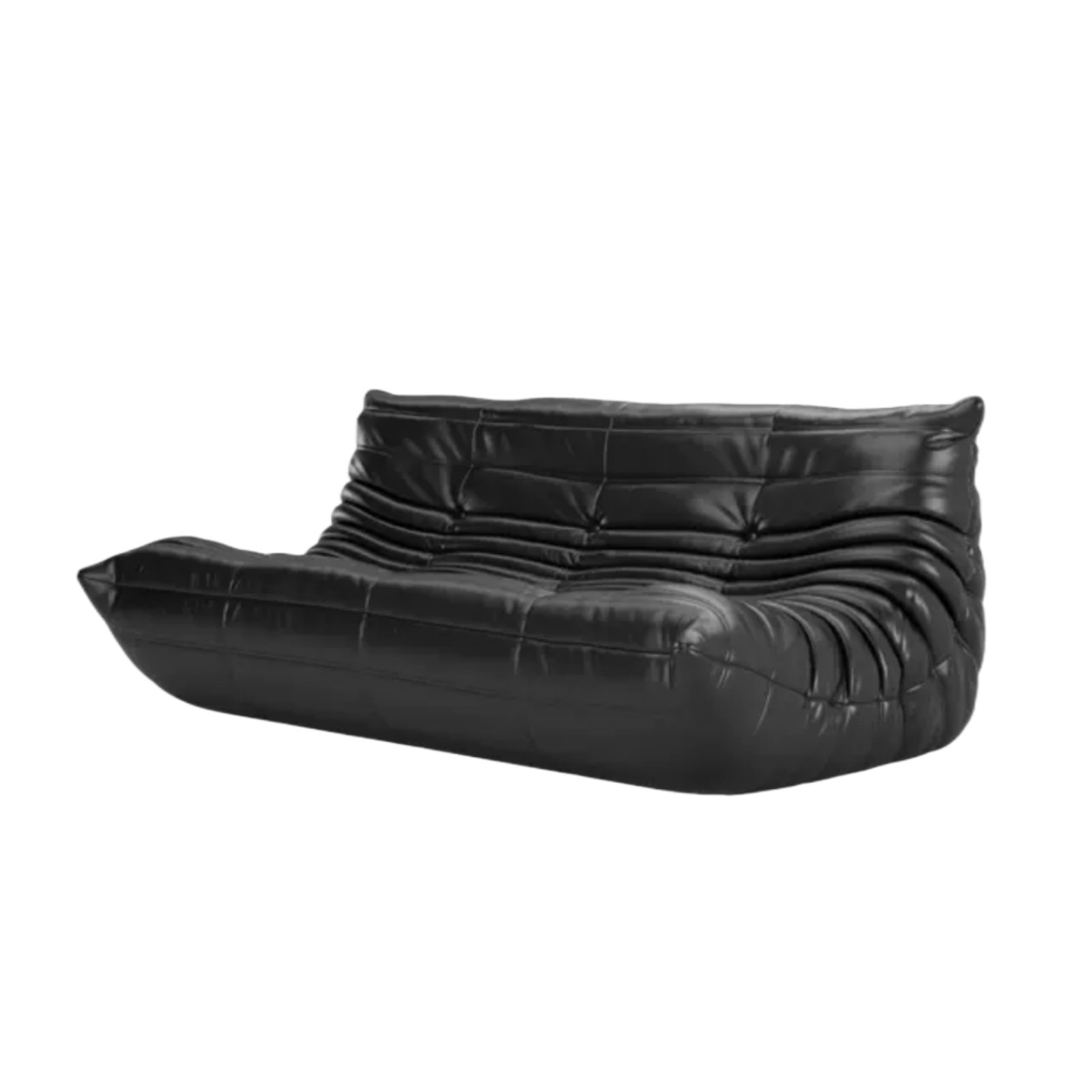 Microfiber Leather Down Filling Bean Bag Chair & Lounger Viv + Rae Upholstery Color: Black