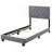 Charming Gray Twin Bed With Storage-1405674388