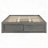 Queen Size Platform Bed Frame With 4 Storage Drawers; Slat Kit And Footboard Storage Cubby, No Headboard, Modern Space-Saving Design-1401992441