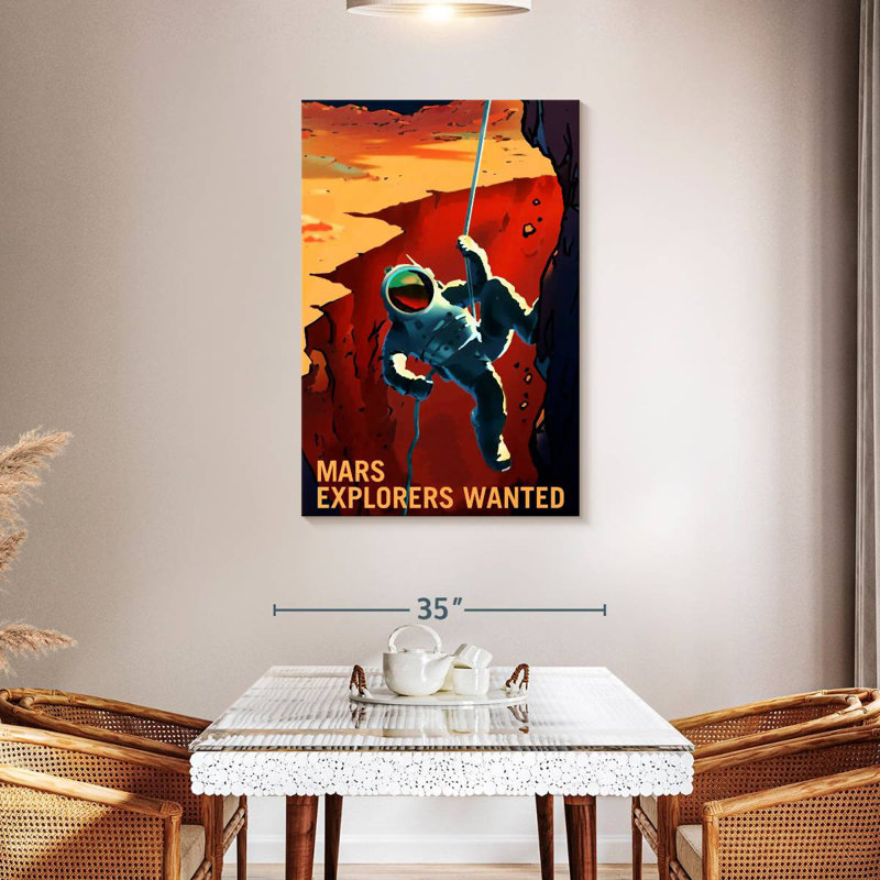 Oberle Mars Explorers Wanted Poster VII, 45" H x 30" W