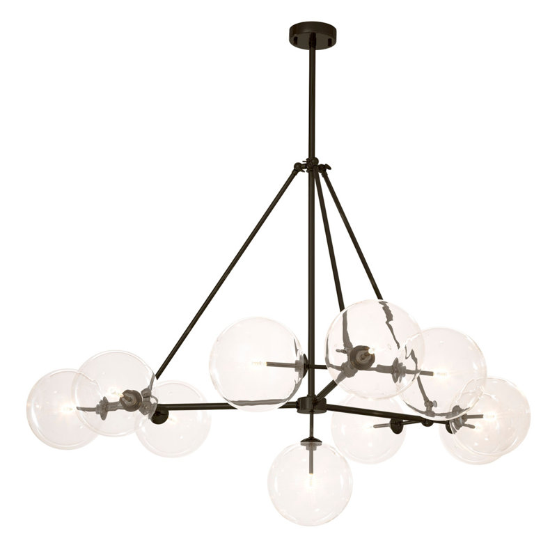 Bermude 10 - Light Chandelier, Bronze