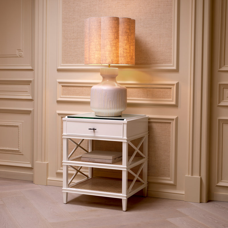 Table Lamp Lorena Incl Shade, White