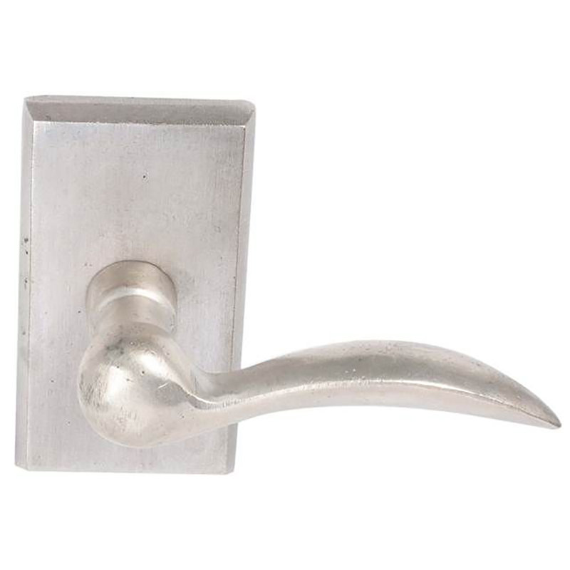 Poignée de porte avec rosette Durango Passage, Cascade bronze blanc, Gauche