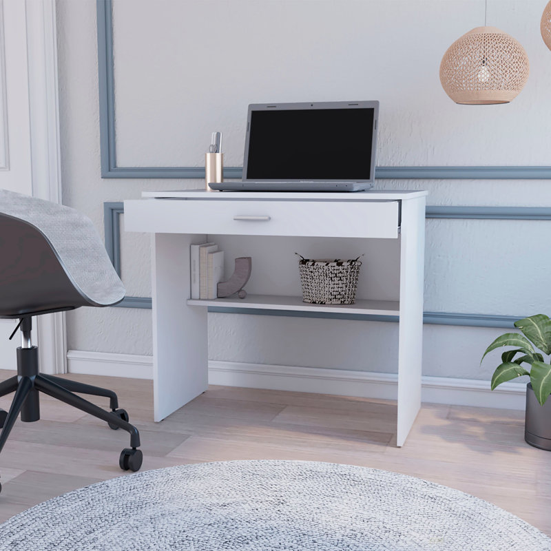 Bureau Eden, bureau, blanc, White/Gray