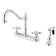 Heritage Touch Double Handle Kitchen Faucet with Side Spray