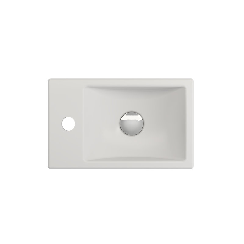 Milano 14.57'' L Bathroom Sink, Matte White