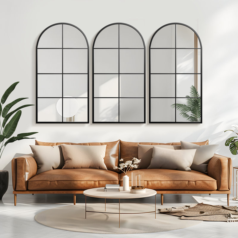 Miroir mural Lachlan, Noir