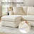 Wimberly 85" Slipcovered Down Fill Sofa with Interchangeable Chaise Lounge-1963314731
