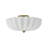 3-Light Opal Pleated Glass Semi-Flush Mount-931258420-931258422