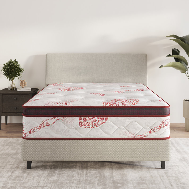  13" Medium-Firm Hybrid Mattress, Edge to Edge Pocket Coil, Bed in A Box,Ottopedic, Full