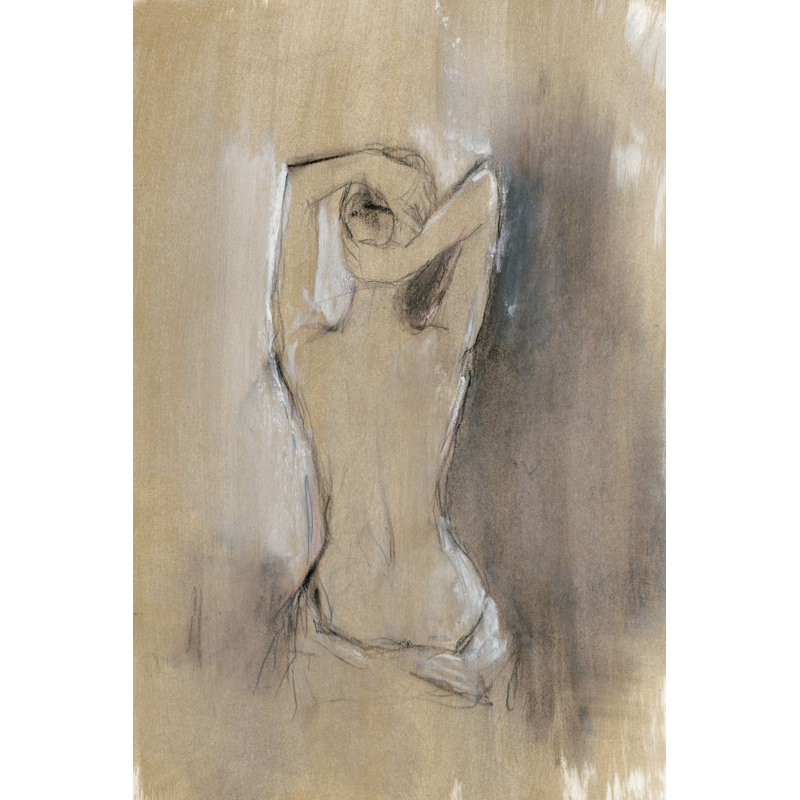 " Contemporary Draped Figure I " by Ethan Harper Painting Print, Unframed, No, 30" H x 20" W