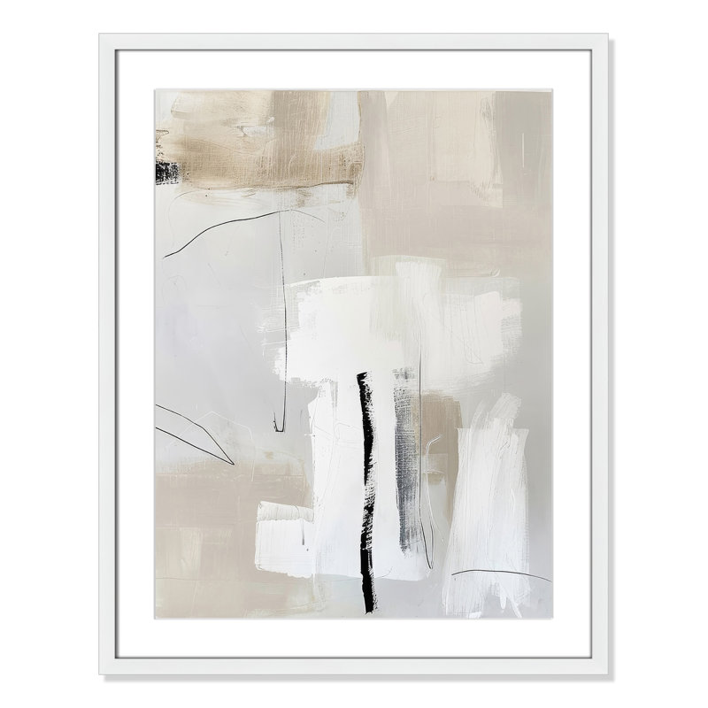 «Neutral Balance II» par Lazar Studio, Blanc satiné, 23.5'' W x 29.5'' H, Imprimé mat