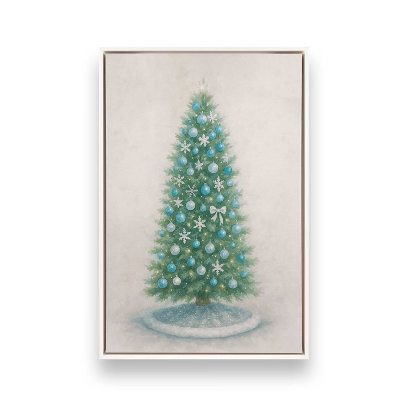 Impression sur toile Frosted Elegance, H 30,75 po x l 20,75 po, Blanc opaque