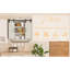 Solution de rangement polyvalente de style rustique en bois aggloméré pour la cuisine, la salle de bain et le salon