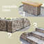 50cm H x 30cm W Steel Border Fencing