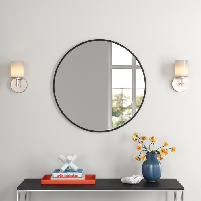 Zipcode Design™ Abbate Metal Flat Wall Mirror & Reviews | Wayfair