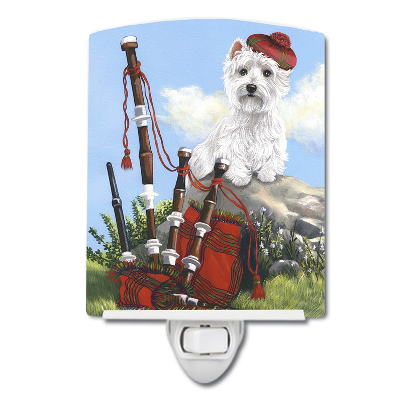 Veilleuse Westie, Westie cornemuseur