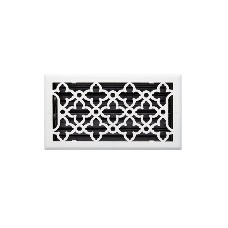 Ballas Steel Wall Register, White, 0.08" H x 7.25" W x 11.38" L