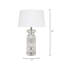 Lampe de table argentée 25 po Maffra
