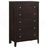 Payton Warm Brown 5-Drawer Chest