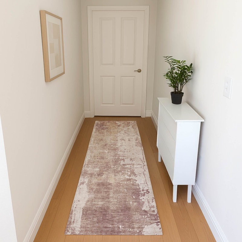 Premium Machine Washable Baford AMF1649 Abstract Rug, Runner 2'3" x 7'6"