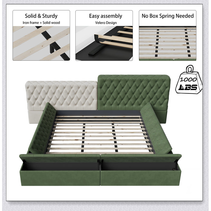 Green Full / Double Bed