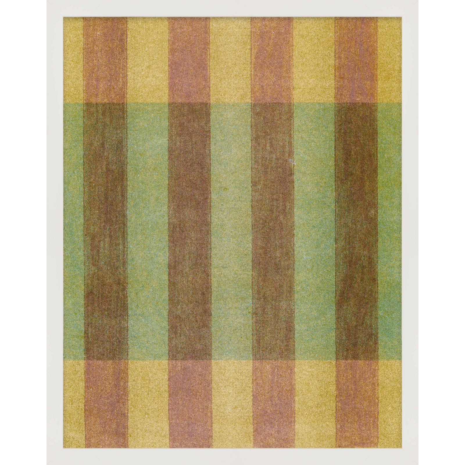 Mauve+Stripe by Mo Neuharth - Framed Wall Art, 38" H x 30" W, Framed Print without Mat, White