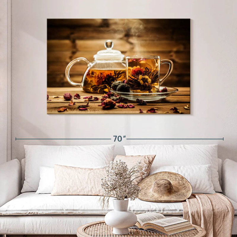 Yarlin Floral Tea, 32" H x 48" W