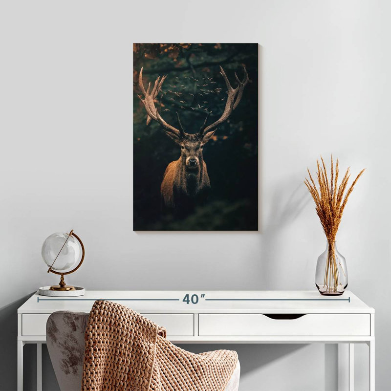 Brampt The Moody Deer, H 24 po x l 16 po