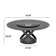 Suzzie Modern Round Dining Table, Sintered Stone Tabletop with Lazy Susan, Carbon Steel Base Pre-Assembly