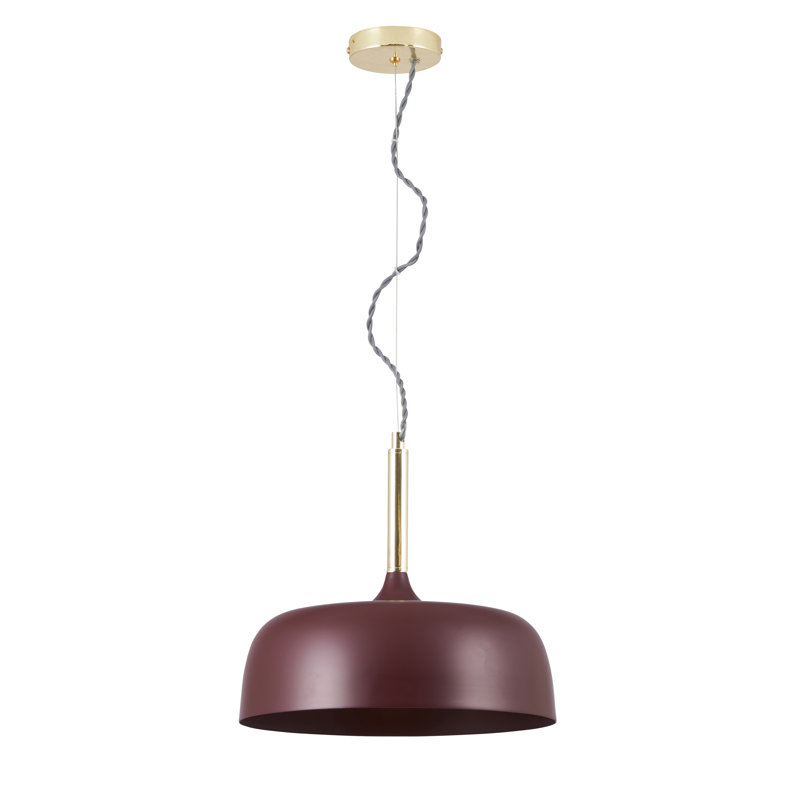 Babbie 1 - Light Dome Pendant, Matt Mulberry