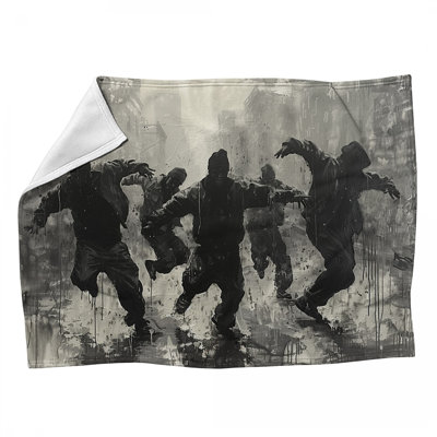 Dance Crew Performance Machine Printed Throw Blanket