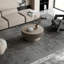Table basse ronde avec rangement caché et motif cannelé gris-133774152-133774192