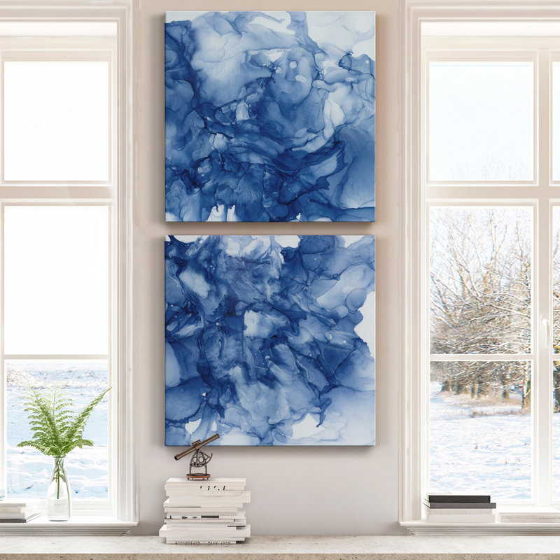 «Beyond the Deep I», ensemble de 2 reproductions d'art sur toile tendue, H 40 po x l 80 po x P 1 po