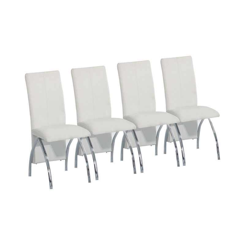 Valeria Upholstered Side Chair, White