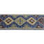 Tapis de couloir oriental bleu en laine noué à la main 2 pi 7 po x 8 pi Pinaud