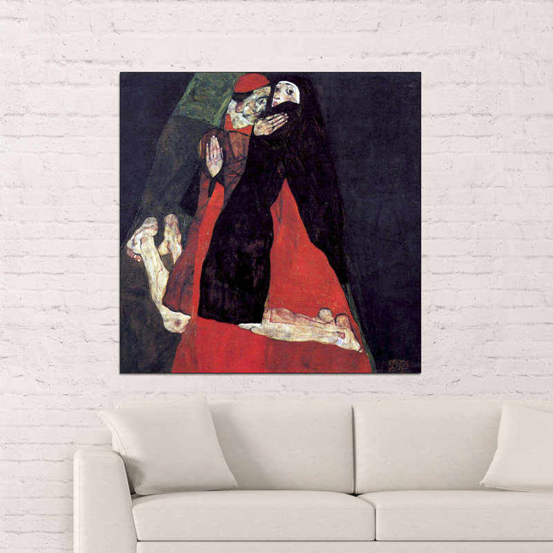 Egon Schiele - Wrapped Canvas Painting, 100cm H x 100cm W x 1.8cm D