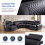 Upholstered 80 " Leather Match Power Reclining L-Shaped Corner Sectional