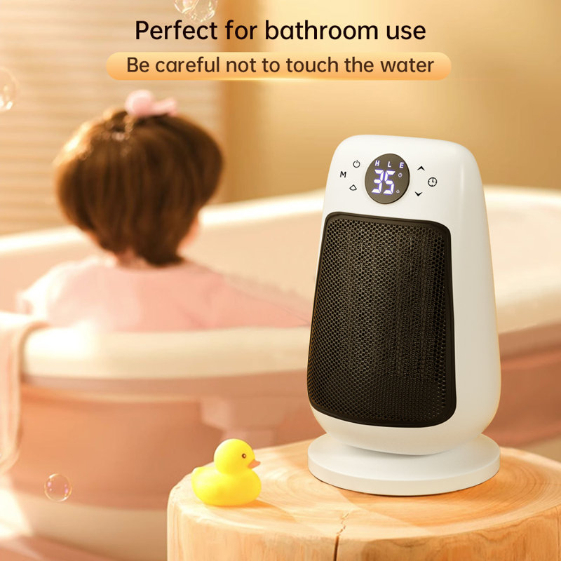 Protable Electric Space Heater, White