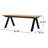 Sten 83" Wood Farmhouse Dining Table