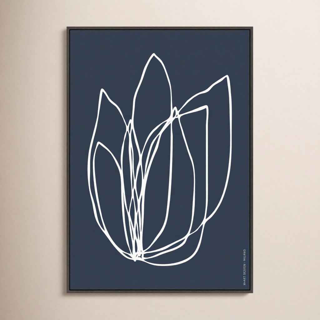 Tracings 2 by Romina Gadler, Black Framed Canvas, 38" H x 26.5" W x 1.25" D