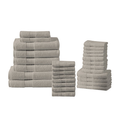 Ensemble de serviettes 100% coton Low Twist Luxury 30 pièces