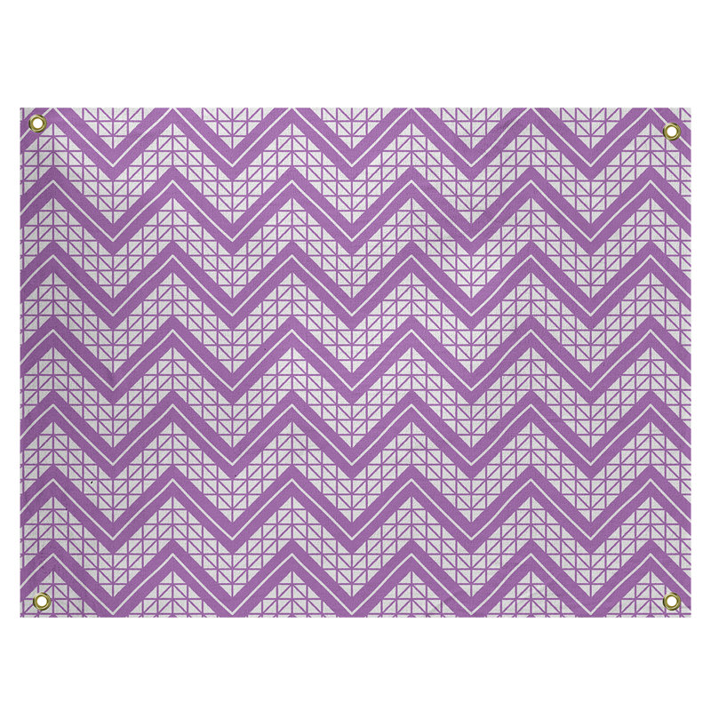 Stephenie Polyester Tapestry, 26" H x 36" W, Violet/Gray