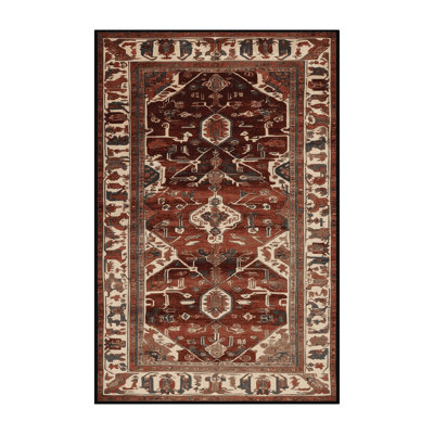 Tapis brun lavable à la machine