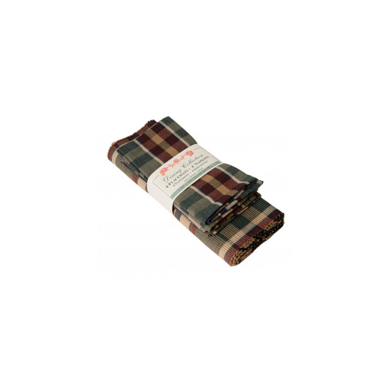 Army Cotton Plaid Rectangle