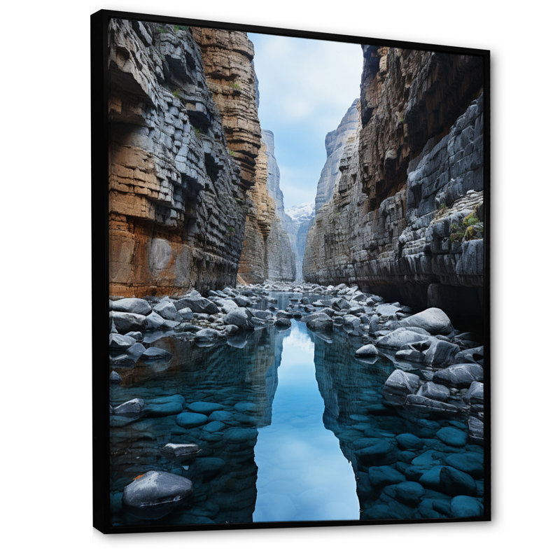 «Baelor Canyon Photo Eternels Eternels I», reproduction sur toile, H 20 po x l 12 po x P 1 po, Cadre flottant noir