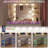 White Makeup Vanity Desk with Lighted Mirror & Glass Top | 7 Lighted Drawers, 4 Shelves & Power Outlet – 3-Color LED Lights, Dressing Table for Bedroom-134161759