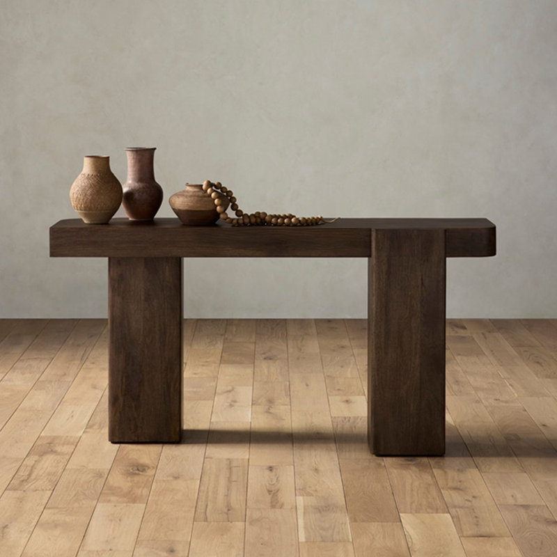 Retro-style simple console table, 29.9" H x 63" W x 15.7" D