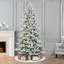 Arbre de Noël artificiel éclairé 7,5 pi